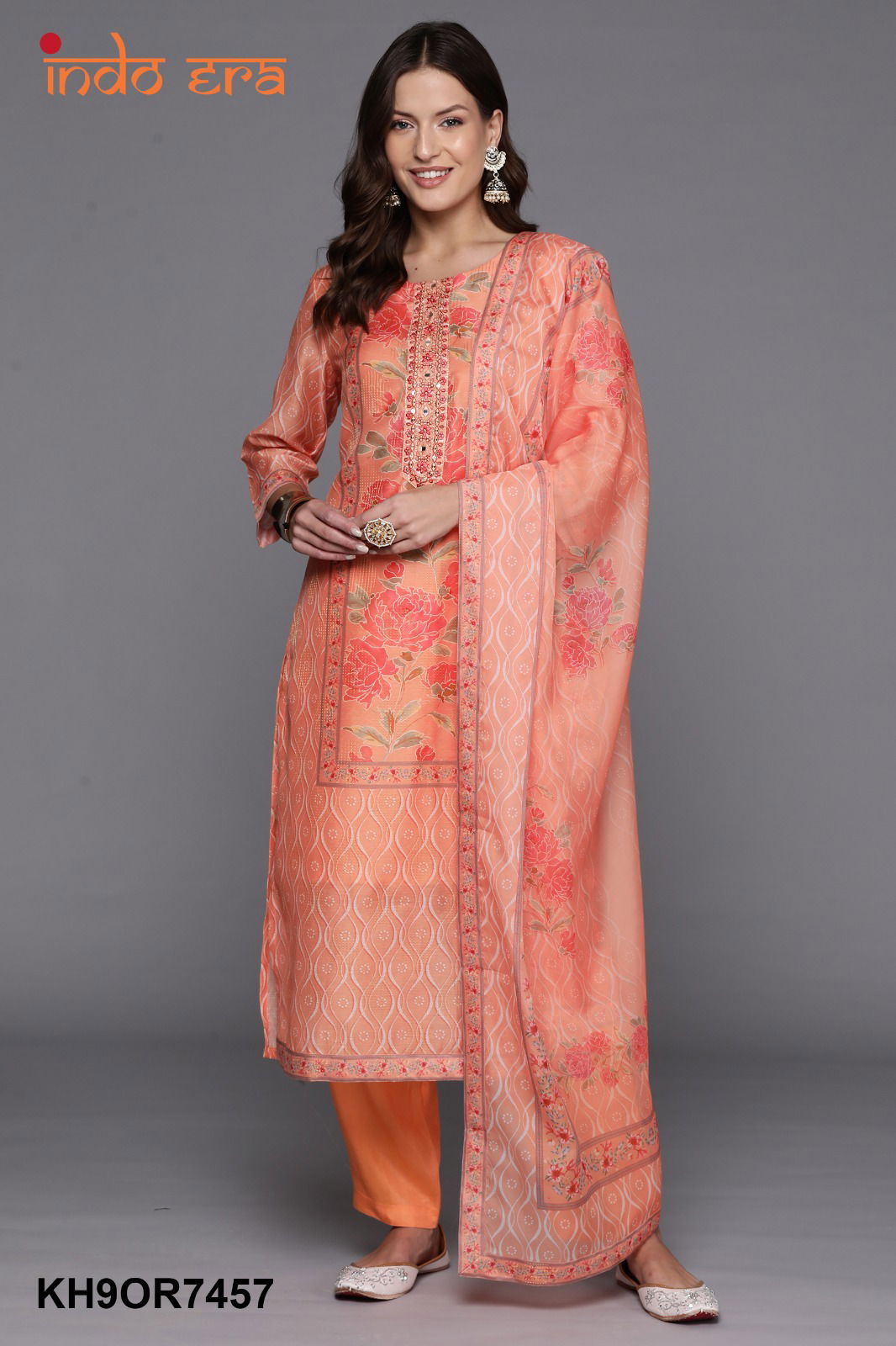 2418 Indo Era Silk Kurti With Bottom Dupatta Wholesale market In Surat With Price